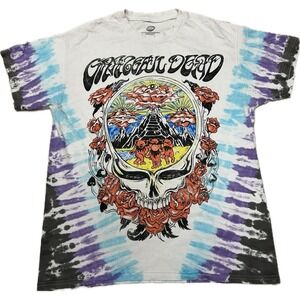Grateful Dead T-Shirt Size Large 2024 Tie Dye All Over Print Retro Small